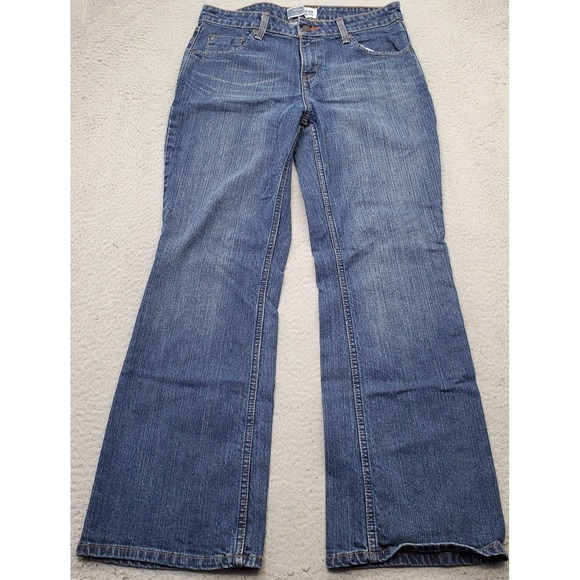 Levi's Bootcut Jeans Womens 10M Blue Denim Faded Mid Rise Medium Wash Outdoor - Picture 1 of 10